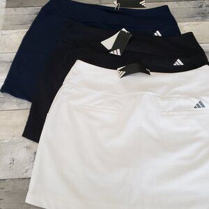 NWT - Adidas Women’s Pull On Golf Skorts (set of 3) White Blue and Black Size XL